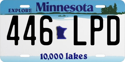 MN license plate 446LPD