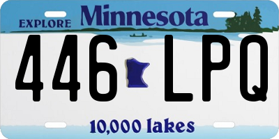 MN license plate 446LPQ