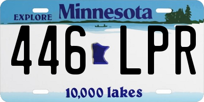 MN license plate 446LPR