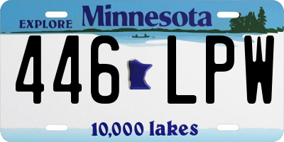 MN license plate 446LPW