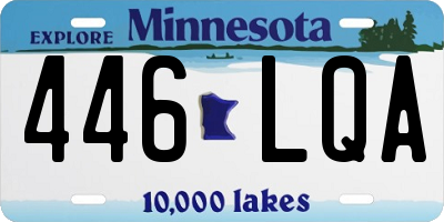 MN license plate 446LQA