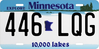 MN license plate 446LQG