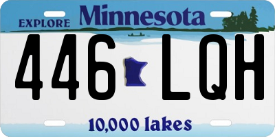 MN license plate 446LQH
