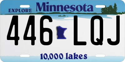 MN license plate 446LQJ