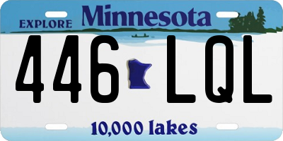 MN license plate 446LQL
