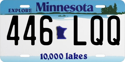 MN license plate 446LQQ