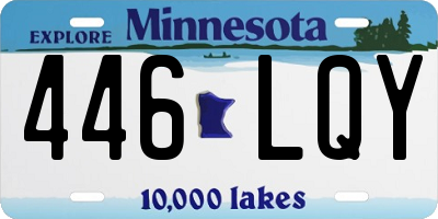 MN license plate 446LQY