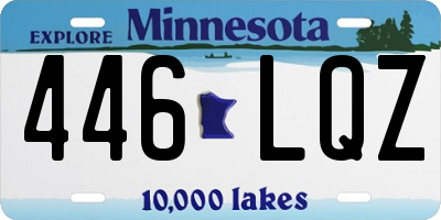 MN license plate 446LQZ