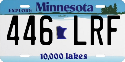 MN license plate 446LRF