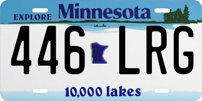 MN license plate 446LRG