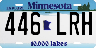 MN license plate 446LRH