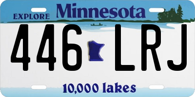 MN license plate 446LRJ