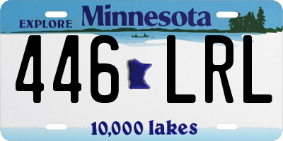 MN license plate 446LRL