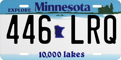 MN license plate 446LRQ