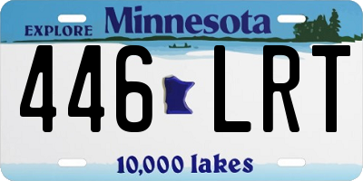 MN license plate 446LRT