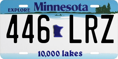 MN license plate 446LRZ