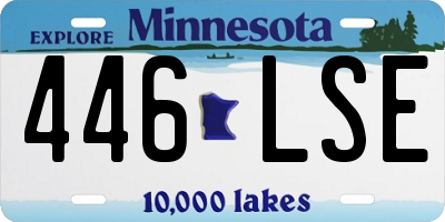 MN license plate 446LSE