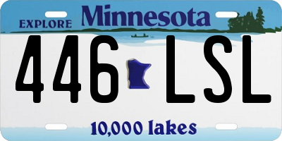 MN license plate 446LSL