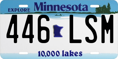 MN license plate 446LSM