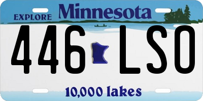 MN license plate 446LSO