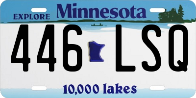 MN license plate 446LSQ
