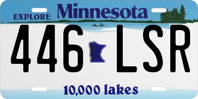 MN license plate 446LSR