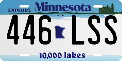 MN license plate 446LSS