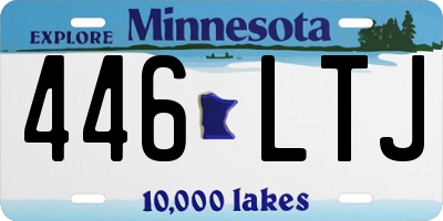 MN license plate 446LTJ