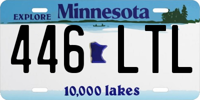 MN license plate 446LTL