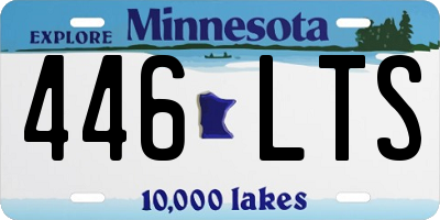 MN license plate 446LTS