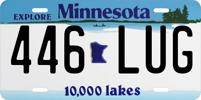 MN license plate 446LUG