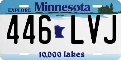 MN license plate 446LVJ