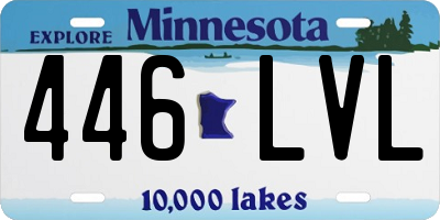 MN license plate 446LVL