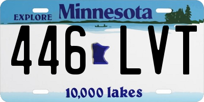 MN license plate 446LVT