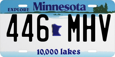 MN license plate 446MHV