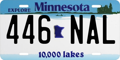 MN license plate 446NAL