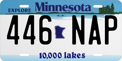 MN license plate 446NAP