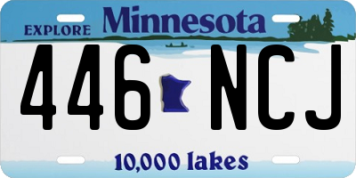 MN license plate 446NCJ