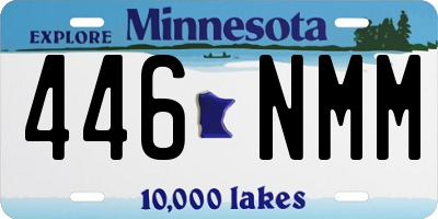 MN license plate 446NMM
