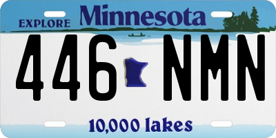 MN license plate 446NMN