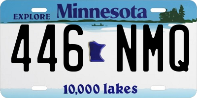 MN license plate 446NMQ