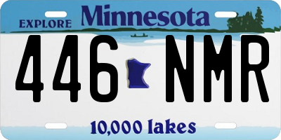 MN license plate 446NMR