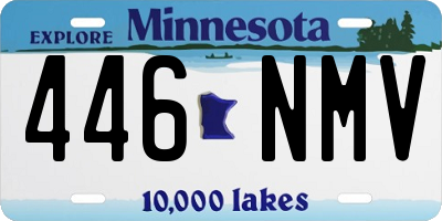 MN license plate 446NMV