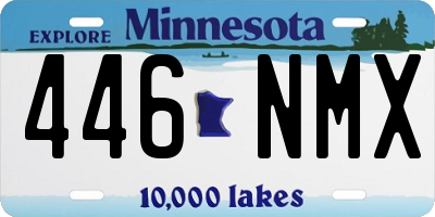 MN license plate 446NMX