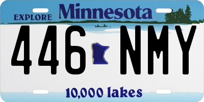 MN license plate 446NMY
