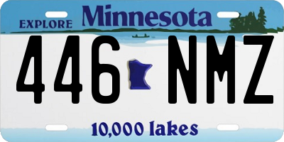 MN license plate 446NMZ