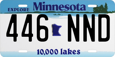 MN license plate 446NND