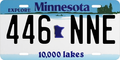 MN license plate 446NNE