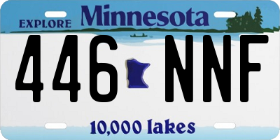 MN license plate 446NNF