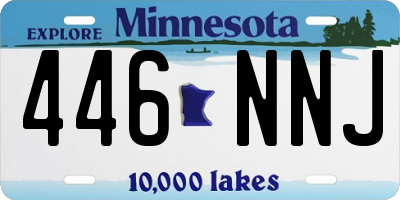 MN license plate 446NNJ